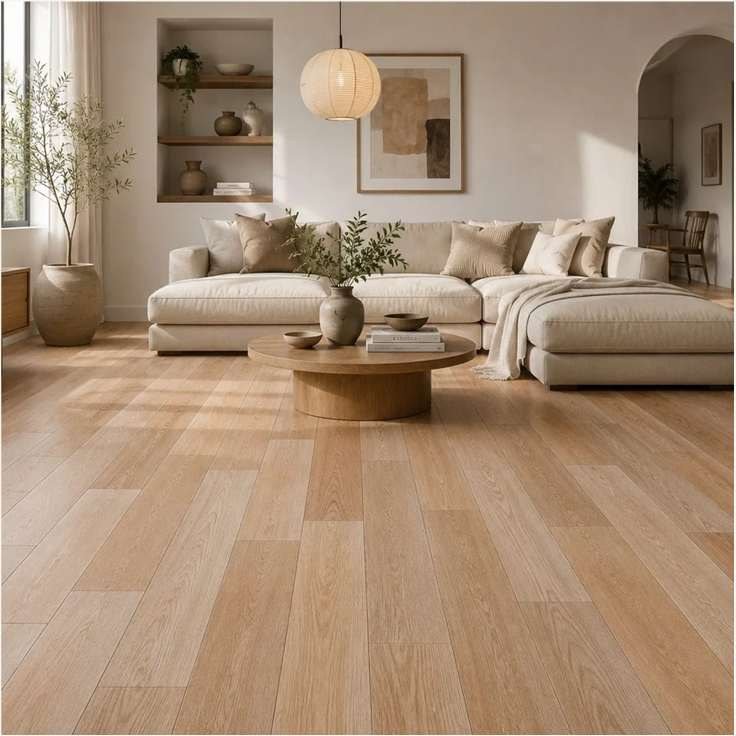 Natural Oak flooring in a room thumbnail