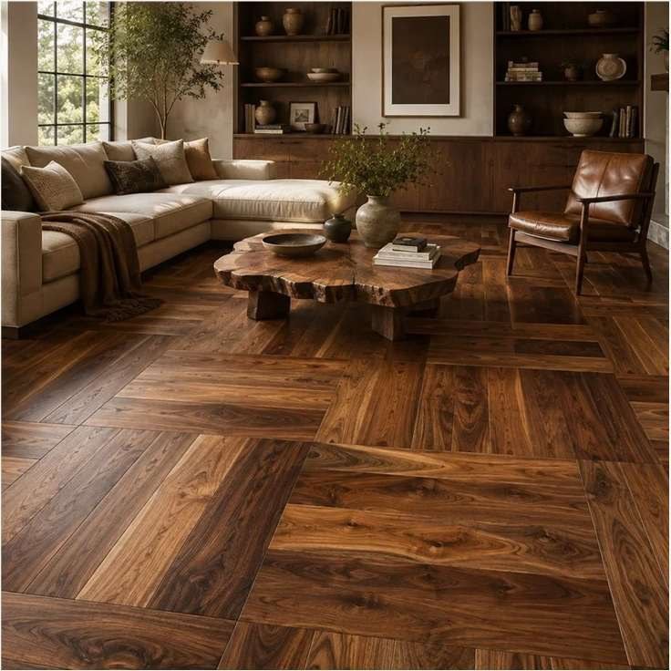 Black Walnut flooring in a room thumbnail