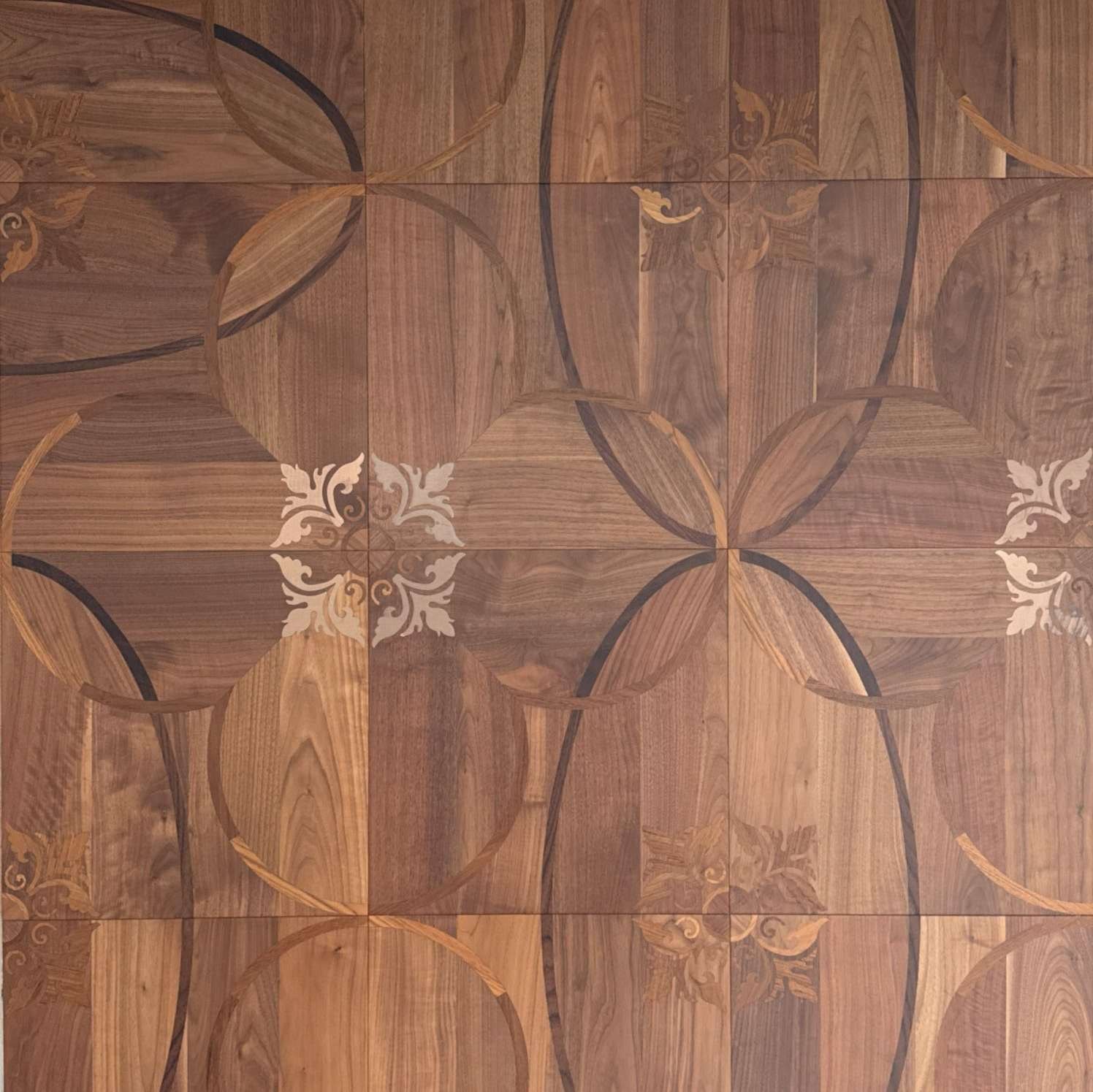 African Padauk with Brass, Engineered Walnut
